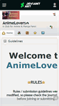 Mobile Screenshot of animelovers.deviantart.com