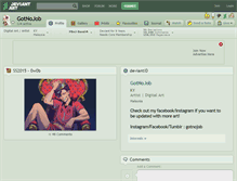 Tablet Screenshot of gotnojob.deviantart.com