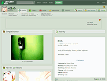Tablet Screenshot of mebad.deviantart.com