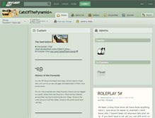 Tablet Screenshot of catsofthepyramid.deviantart.com