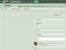 Tablet Screenshot of kimkara.deviantart.com