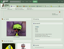 Tablet Screenshot of grilla1.deviantart.com