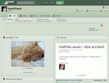 Tablet Screenshot of insectprayer.deviantart.com