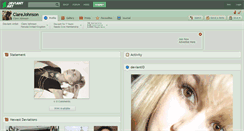 Desktop Screenshot of clarejohnson.deviantart.com