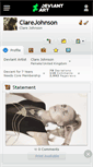 Mobile Screenshot of clarejohnson.deviantart.com