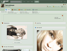 Tablet Screenshot of clarejohnson.deviantart.com