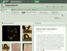 Tablet Screenshot of chibikawaiikoneko.deviantart.com