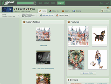 Tablet Screenshot of c-r-e-a-t-i-v-i-t-y.deviantart.com