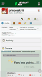 Mobile Screenshot of princessknit.deviantart.com
