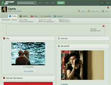 Tablet Screenshot of cayme.deviantart.com