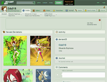 Tablet Screenshot of edu018.deviantart.com