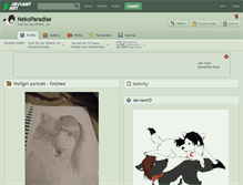 Tablet Screenshot of nekoparadise.deviantart.com