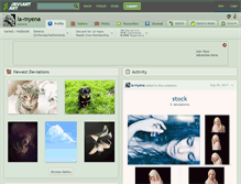 Tablet Screenshot of la-myena.deviantart.com