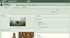 Desktop Screenshot of cookedart.deviantart.com