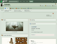 Tablet Screenshot of cookedart.deviantart.com