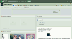 Desktop Screenshot of dusky-demon.deviantart.com