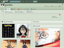 Tablet Screenshot of desuuchiha.deviantart.com