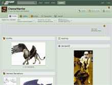 Tablet Screenshot of cheesewarrior.deviantart.com