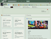 Tablet Screenshot of ant5b.deviantart.com