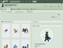 Tablet Screenshot of damianspokemans.deviantart.com