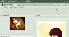 Desktop Screenshot of deaddemented.deviantart.com