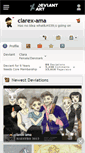 Mobile Screenshot of clarex-ama.deviantart.com