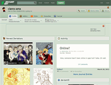 Tablet Screenshot of clarex-ama.deviantart.com