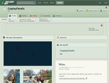 Tablet Screenshot of cosplayfanatic.deviantart.com