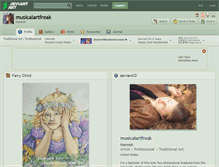 Tablet Screenshot of musicalartfreak.deviantart.com