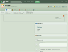 Tablet Screenshot of hokuuu.deviantart.com