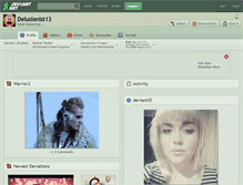 Tablet Screenshot of delusionist13.deviantart.com