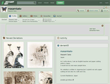 Tablet Screenshot of masamisato.deviantart.com