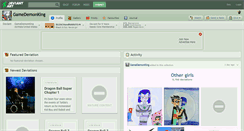 Desktop Screenshot of gamedemonking.deviantart.com