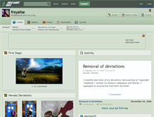 Tablet Screenshot of freyalise.deviantart.com