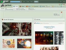 Tablet Screenshot of espritnoir.deviantart.com