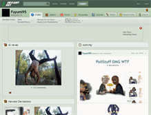 Tablet Screenshot of fuyumi95.deviantart.com