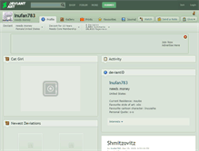 Tablet Screenshot of inufan783.deviantart.com