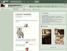 Tablet Screenshot of dragonagefanart.deviantart.com
