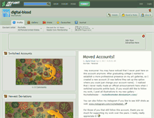 Tablet Screenshot of digital-blood.deviantart.com