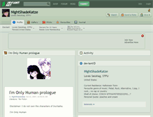 Tablet Screenshot of nightshadekatze.deviantart.com
