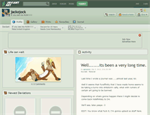 Tablet Screenshot of jackojock.deviantart.com