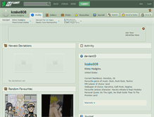Tablet Screenshot of koske808.deviantart.com