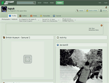 Tablet Screenshot of kapuk.deviantart.com