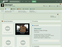 Tablet Screenshot of killerninja27.deviantart.com