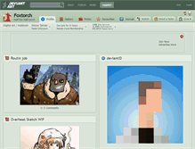 Tablet Screenshot of foxtorch.deviantart.com
