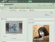 Tablet Screenshot of jadedwindwillow.deviantart.com