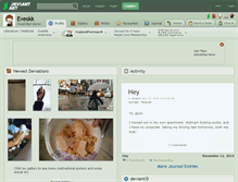 Tablet Screenshot of eveskk.deviantart.com