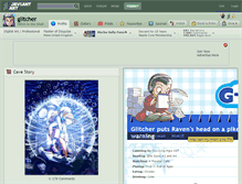 Tablet Screenshot of glitcher.deviantart.com