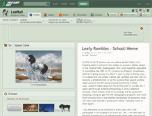 Tablet Screenshot of leaftail.deviantart.com