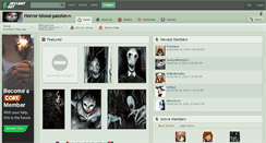 Desktop Screenshot of horror-blood-passion.deviantart.com